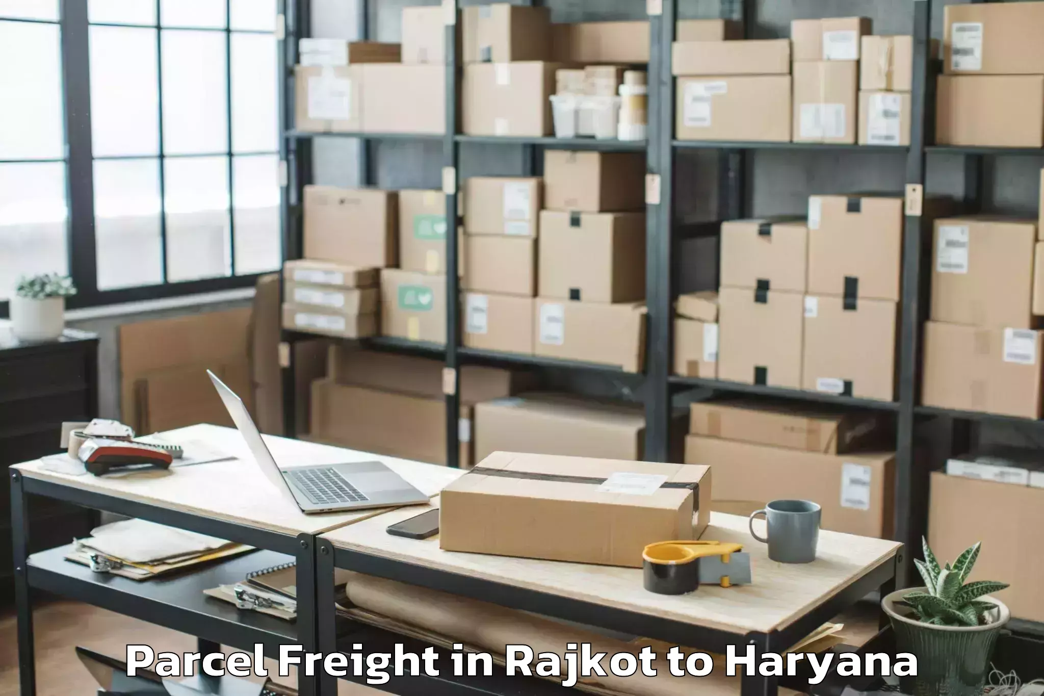 Expert Rajkot to Bhiwani Parcel Freight